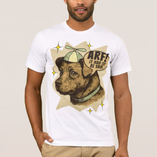 Camiseta Perro de cómic cachorro sombrero de hélice texto p