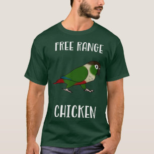 Camiseta Perro de conejo verde de pollo de rango libre
