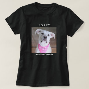 Camiseta Perro de confianza con ojos conmovedores cuarenta