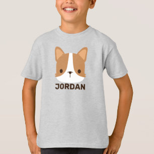 Camiseta Perro de Corgi con nombre personalizado