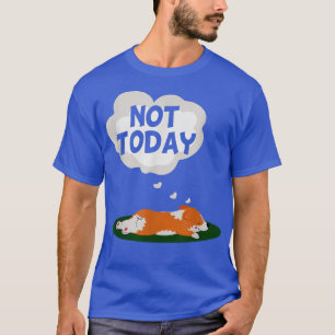 Camiseta Perro de Corgi Cute No Perezoso Mascota Animal Hoy