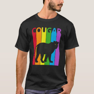 Camiseta Perro de Cougar arcoiris