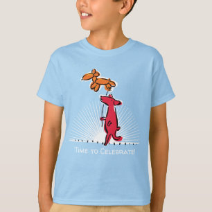 Camiseta Perro de cumpleaños con animal globo