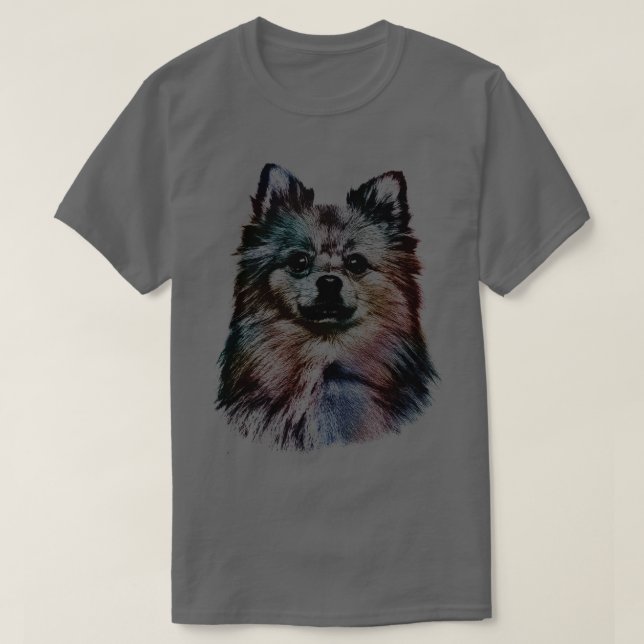 Camiseta Perro de Cute Pomerania (Diseño del anverso)