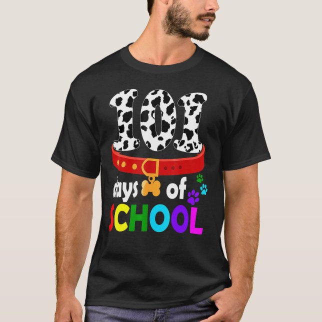 Camiseta Perro De Dalmación 101 Días De Escuelas A Profesor (Anverso)