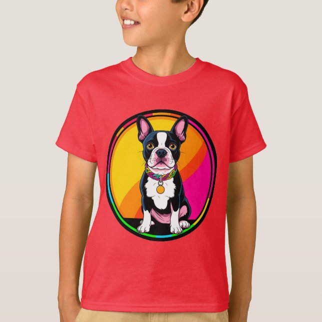 Camiseta Perro de dibujos animados adorable (Anverso)