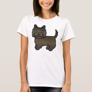 Camiseta Perro de dibujos animados adorable Cairn Terrier B