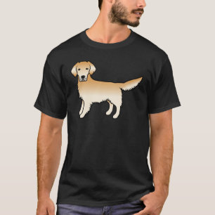 Camiseta Perro de dibujos animados adorno amarillo
