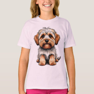 Camiseta Perro de dibujos animados Dandie Dinmont Terrier