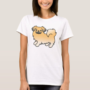 Camiseta Perro de dibujos animados Fawn Sable Tibetan Spani