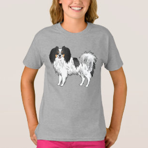 Camiseta Perro de dibujos animados feliz que representa a u