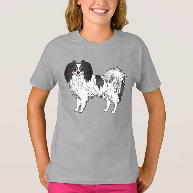 Camiseta Perro de dibujos animados feliz que representa a u (Anverso)