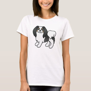 Camiseta Perro de dibujos animados japonés tricolor