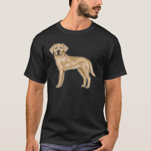 Camiseta Perro de dibujos animados Labrador Retriever amari