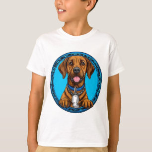 Camiseta Perro de dibujos animados lindo