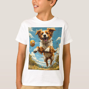 Camiseta Perro de dibujos animados lindo