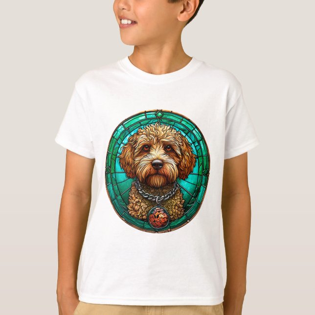 Camiseta Perro de dibujos animados lindo (Anverso)