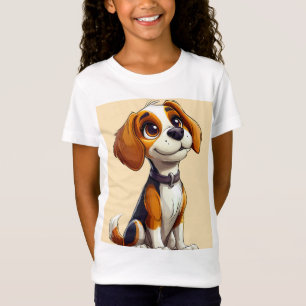 Camiseta Perro de dibujos animados lindo
