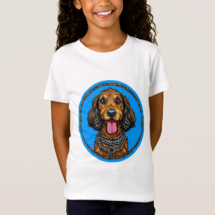 Camiseta Perro de dibujos animados lindo
