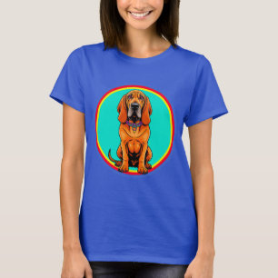 Camiseta Perro de dibujos animados lindo con collar
