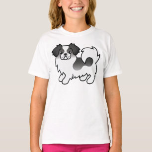 Camiseta Perro De Dibujos Animados Lindo Spaniel Tibetano D