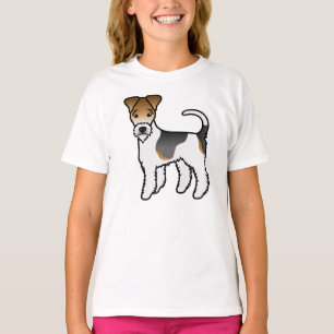 Camiseta Perro de dibujos animados lindos Fox Terrier de al