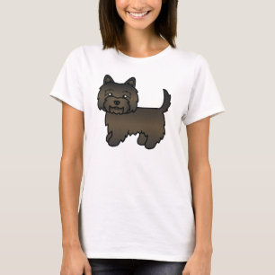 Camiseta Perro de dibujos animados Terrier Cairn Brindle Os