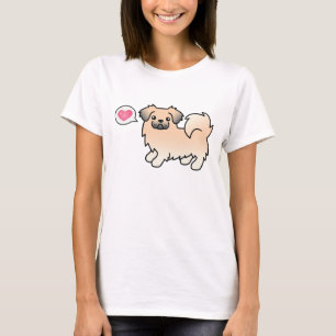Camiseta Perro de dibujos animados Tibetan Spaniel Sable Cr
