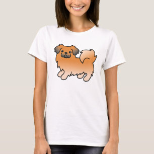Camiseta Perro de dibujos animados Tibetano Spaniel Sable R