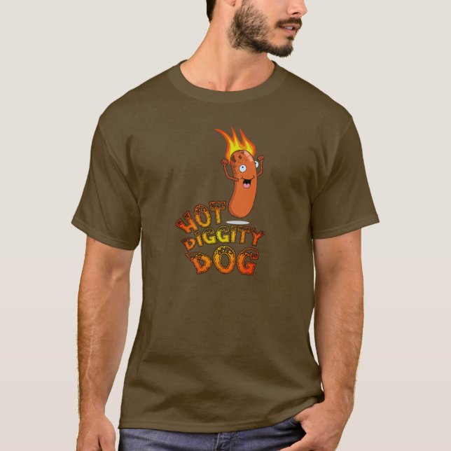 Camiseta Perro de Diggity Hot (Anverso)