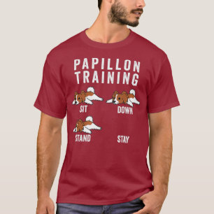 Camiseta Perro de entrenamiento de Papillon
