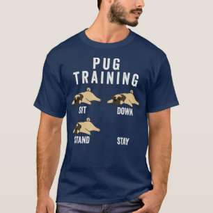 Camiseta Perro de entrenamiento de pug