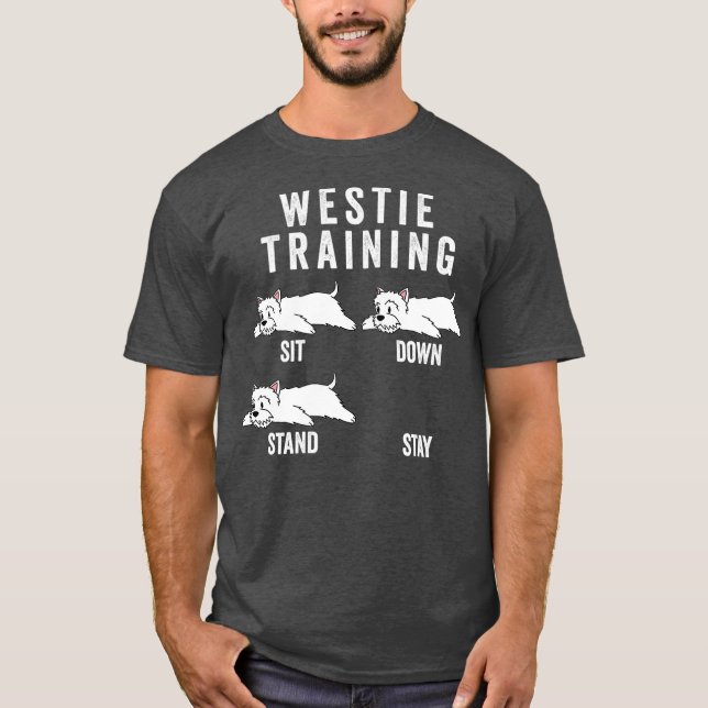 Camiseta Perro de entrenamiento de Westie (Anverso)