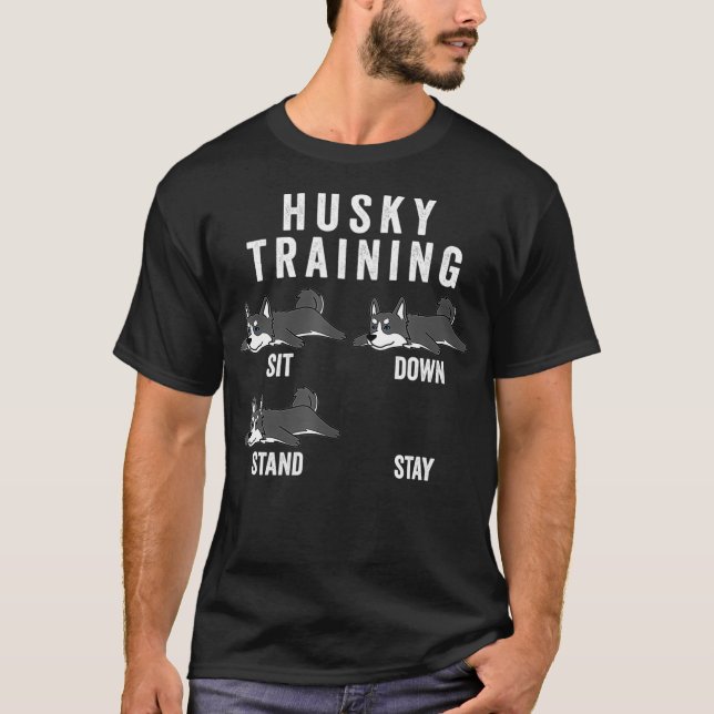 Camiseta Perro de entrenamiento Husky (Anverso)