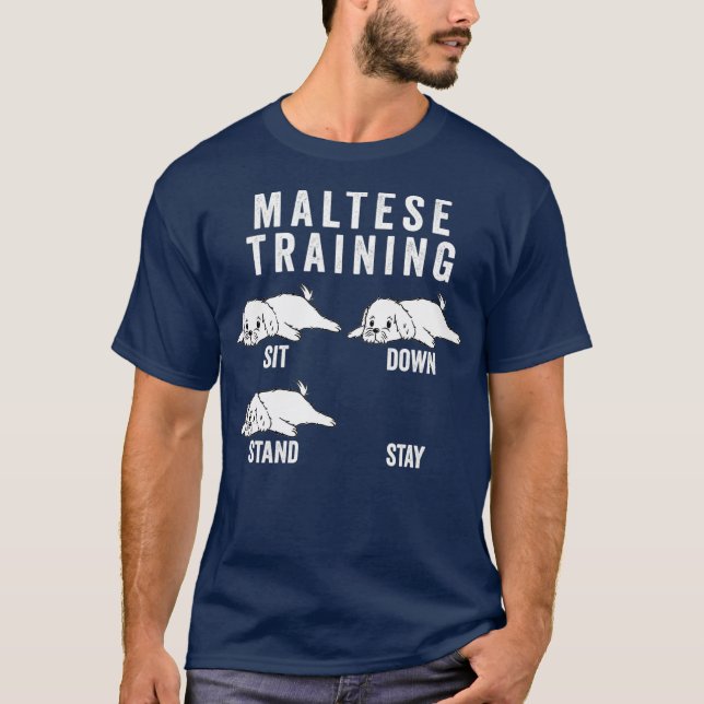 Camiseta Perro de entrenamiento maltés (Anverso)