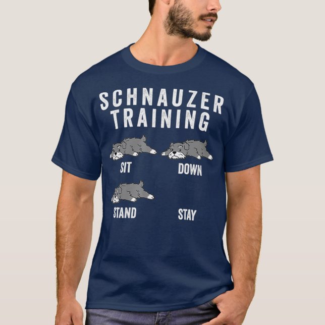 Camiseta Perro de entrenamiento Schnauzer (Anverso)