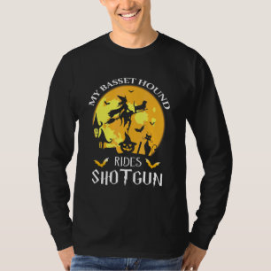 Camiseta Perro de escopeta de Basset Hound Rides
