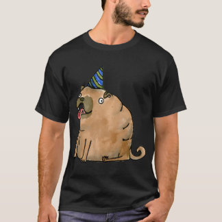 Camiseta Perro de fiesta con sombrero de fiesta
