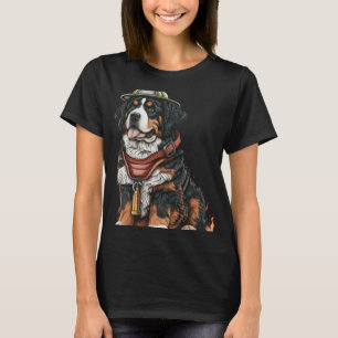 Camiseta Perro de FireFighter para el fuego de papá de mont