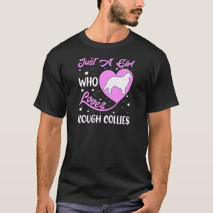 Camiseta Perro de forma cardíaca, solo un Chica que ama a R