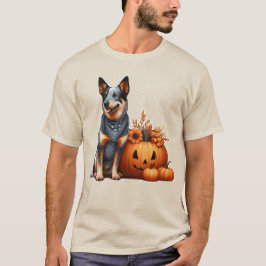 Camiseta Perro de ganado australiano al lado de una lintern