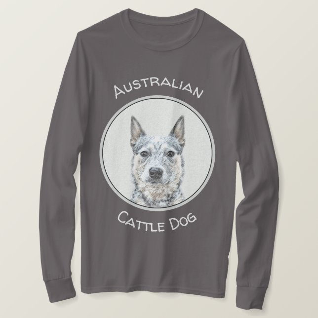 Camiseta Perro de ganado australiano - Arte de perro origin (Anverso del diseño)