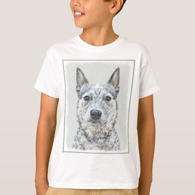 Camiseta Perro de ganado australiano - Arte de perro origin (Anverso)