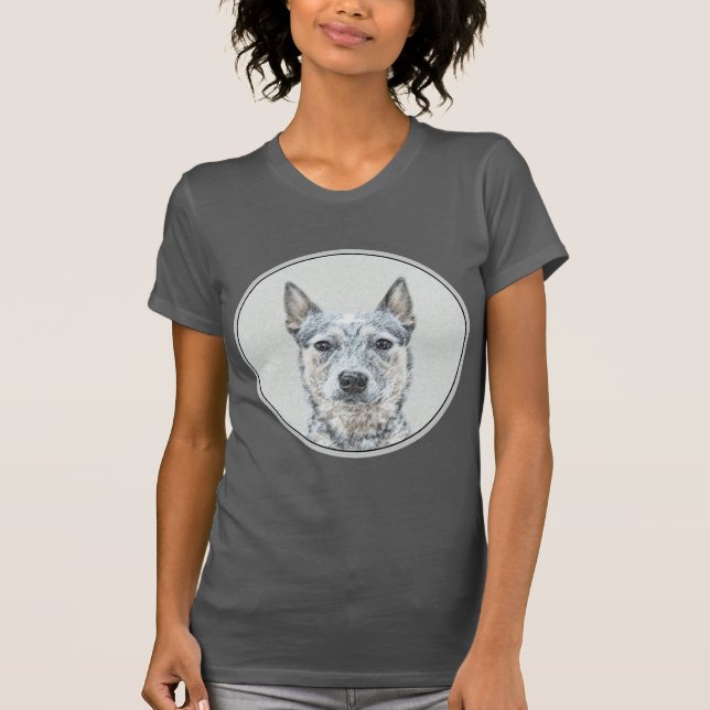 Camiseta Perro de ganado australiano - Arte de perro origin (Anverso)