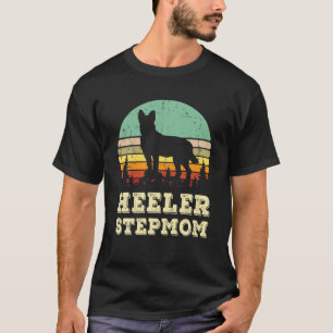 Camiseta Perro de ganado australiano con curador azul rojo 