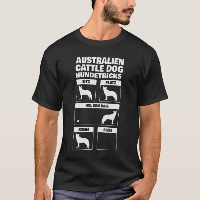 Camiseta Perro de ganado australiano Hundetricks Geschenk (Anverso)