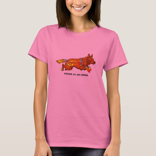 Camiseta Perro de ganado australiano - Inseguro en cualquie (Anverso)