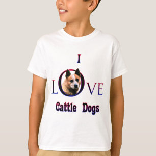 Camiseta Perro de ganado australiano que amo