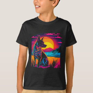 Camiseta Perro de ganado australiano retro estético 17
