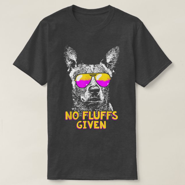 Camiseta Perro de ganado australiano sin flúor divertido  (Diseño del anverso)